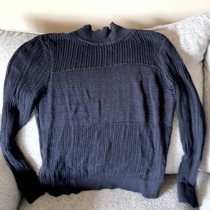 All Saints black knit sweater